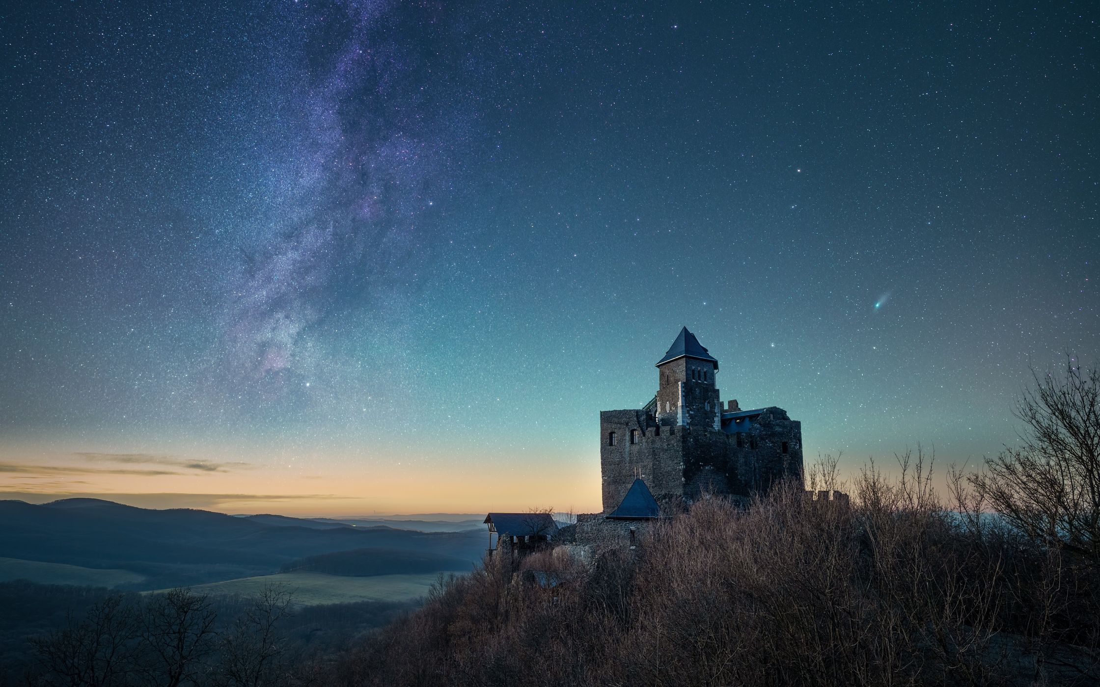 Castle ruins of Hollókő, Hungary
