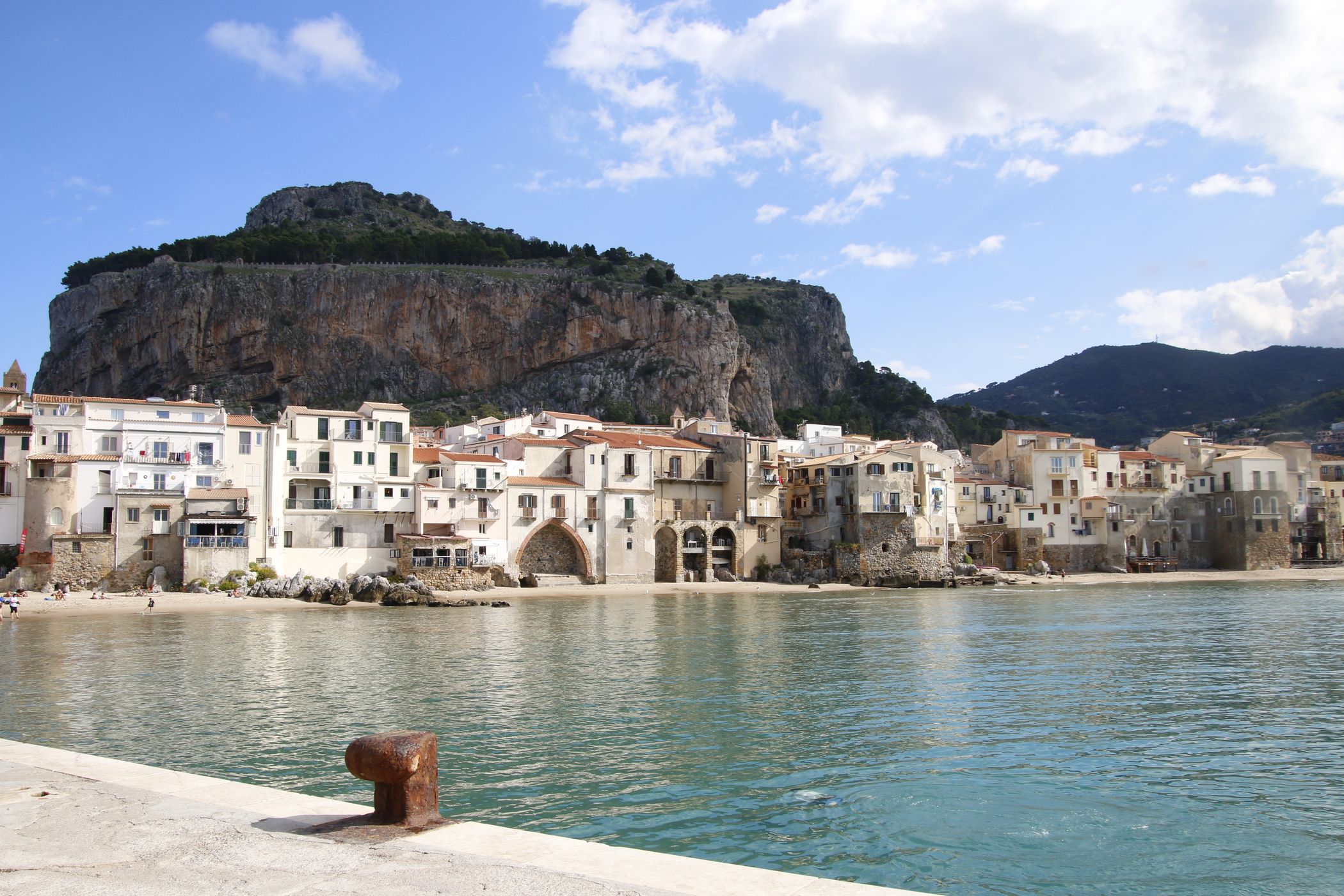 Cefalu Old Port, Italy