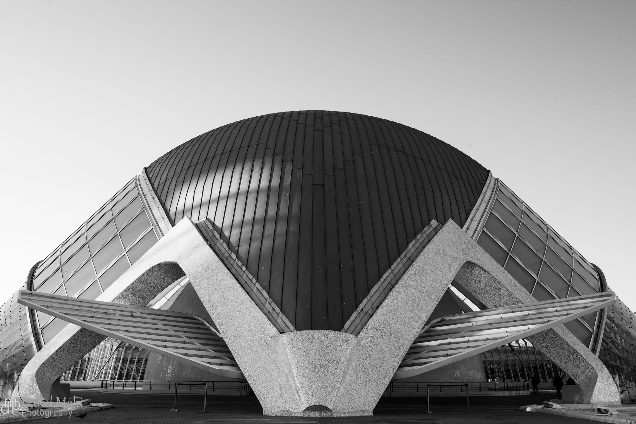 Front of L’Hemisfèric, Valencia, Spain