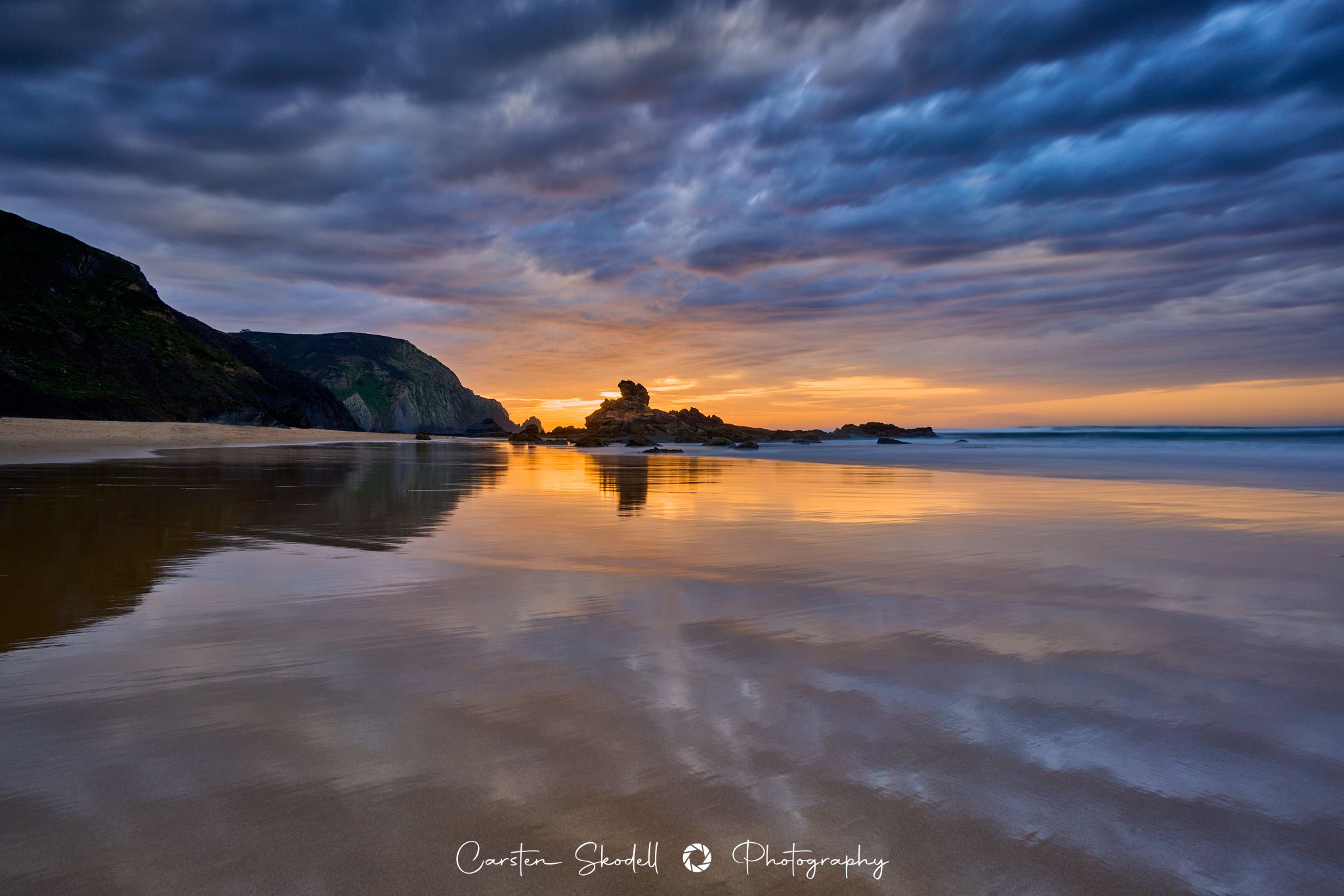 Golden Sunbeams (Praia do Castelejo), Portugal