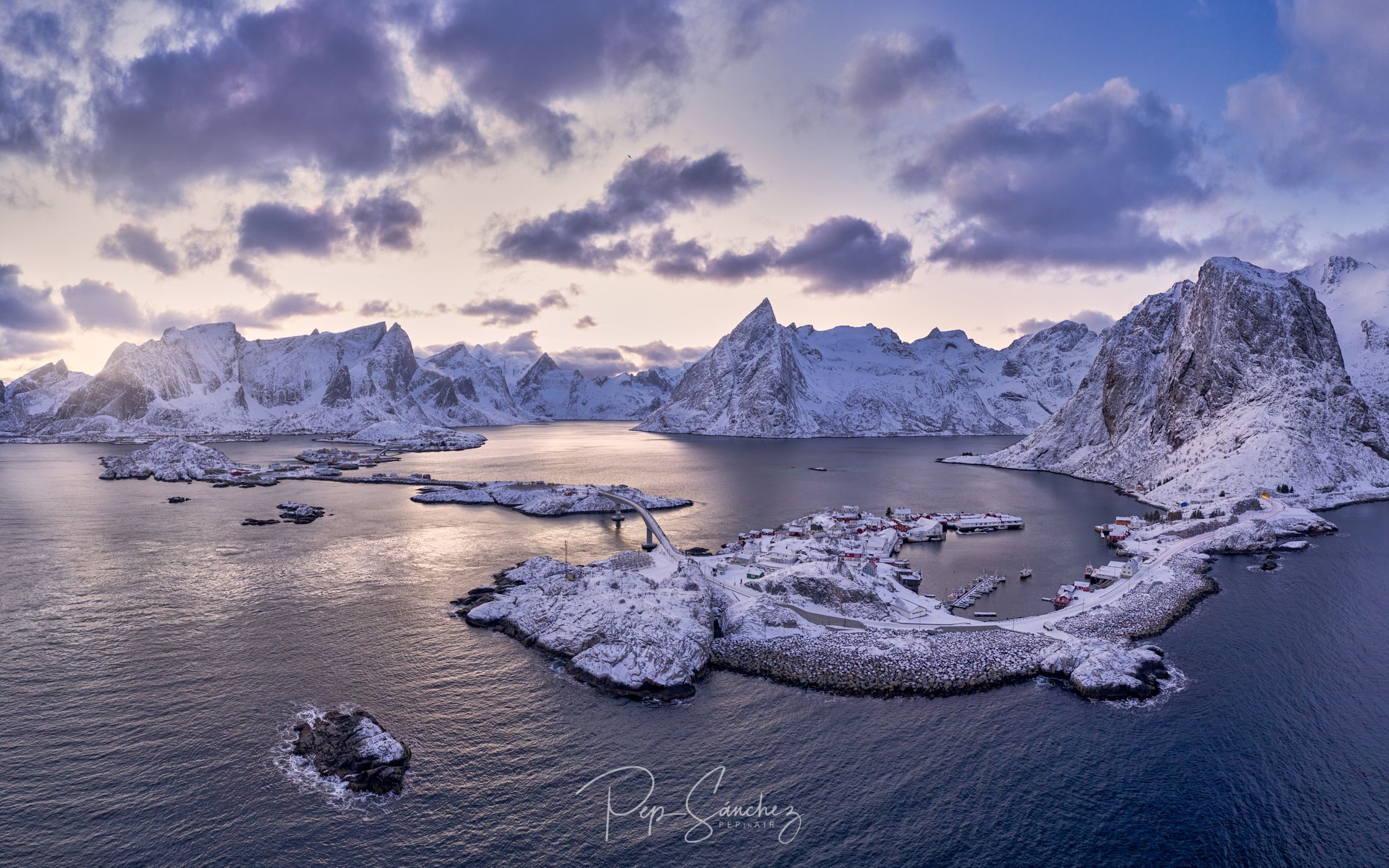 Bird View of Hamnøya, Lofoten, Norway