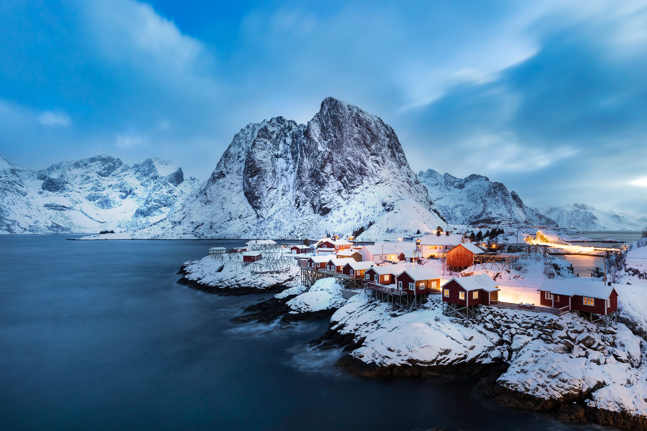 Hamnøy, classic view, Lofoten, Norway