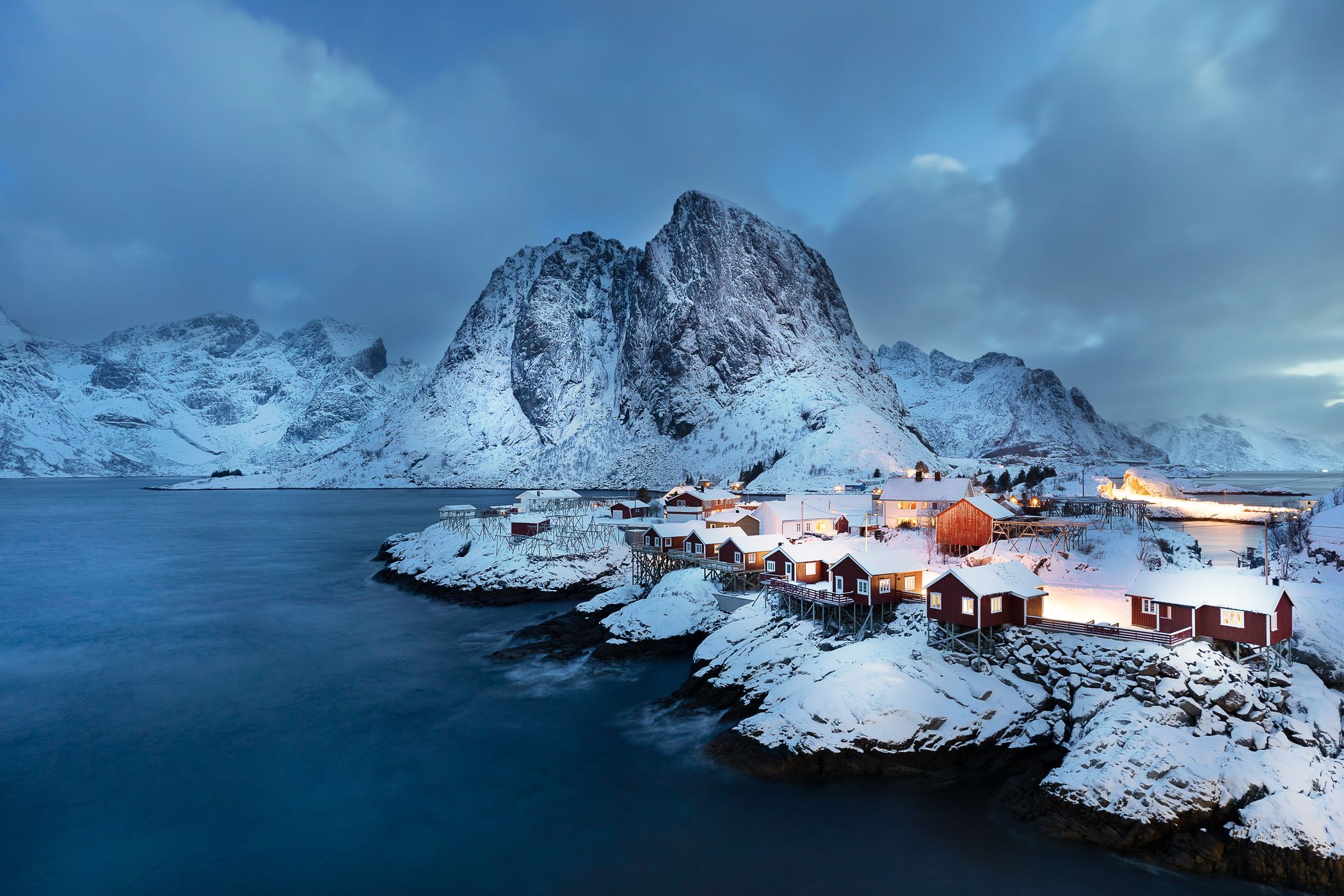 Hamnøy, classic view, Lofoten, Norway