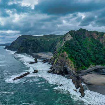 Headland [Drone] Karekare, North Island, New Zealand