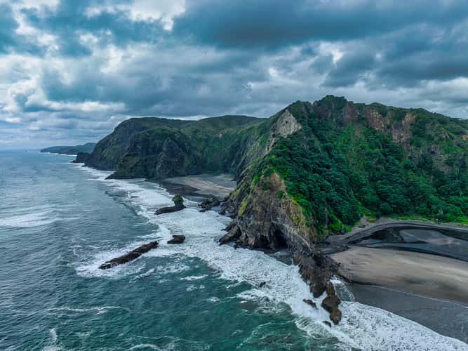 Headland [Drone] Karekare, North Island