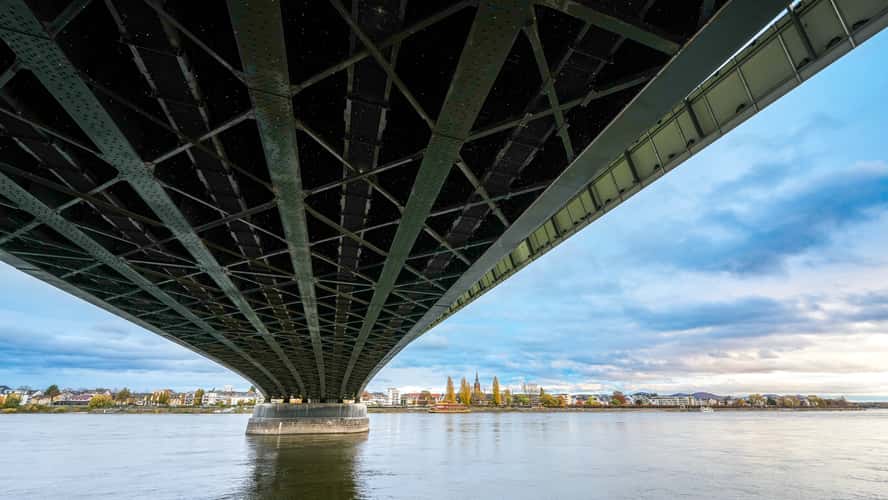 Kennedy Bridge from Beuel, Bonn