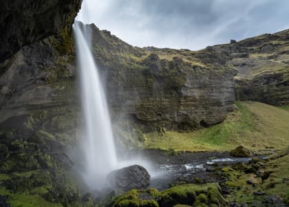 Kvernufoss, the hidden waterfall near Skógafoss