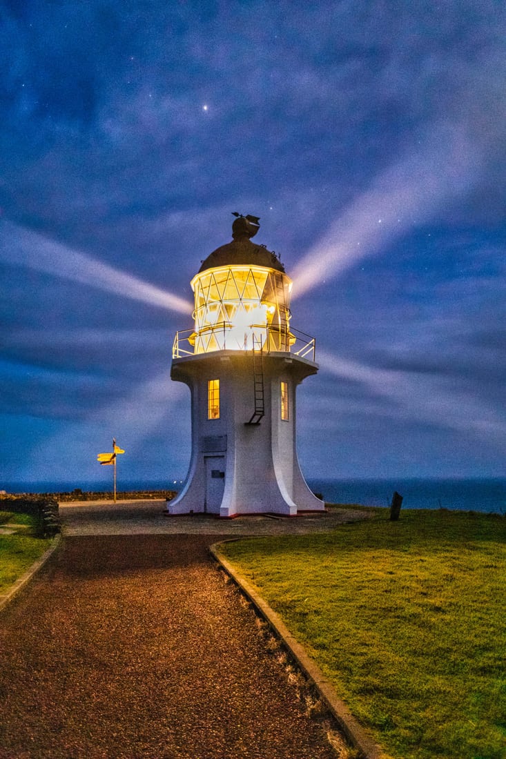 Light Beams Lighthouse, Cape Reinga, North Island, New Zealand