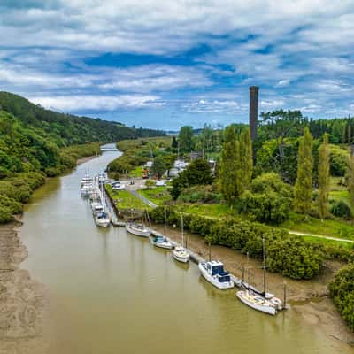 Mahurangi Marina [Drone] Concrete Factory, Warkworth, New Zealand