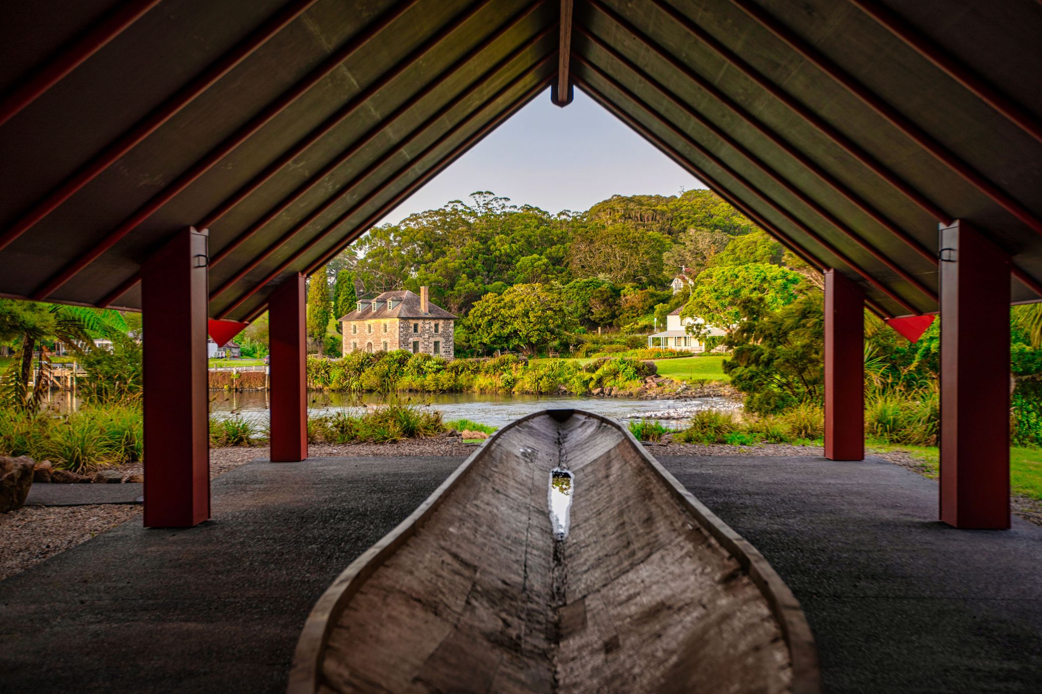 Maori Canoe, Stone Store, Kerikeri, North Island, New Zealand