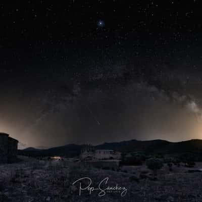 Monastery of San Quirze de Colera [night], Spain