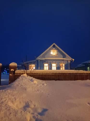 Old house and morestery wall, Suzdal