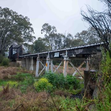 old railway bridge, Moree, New South Wales, Australia