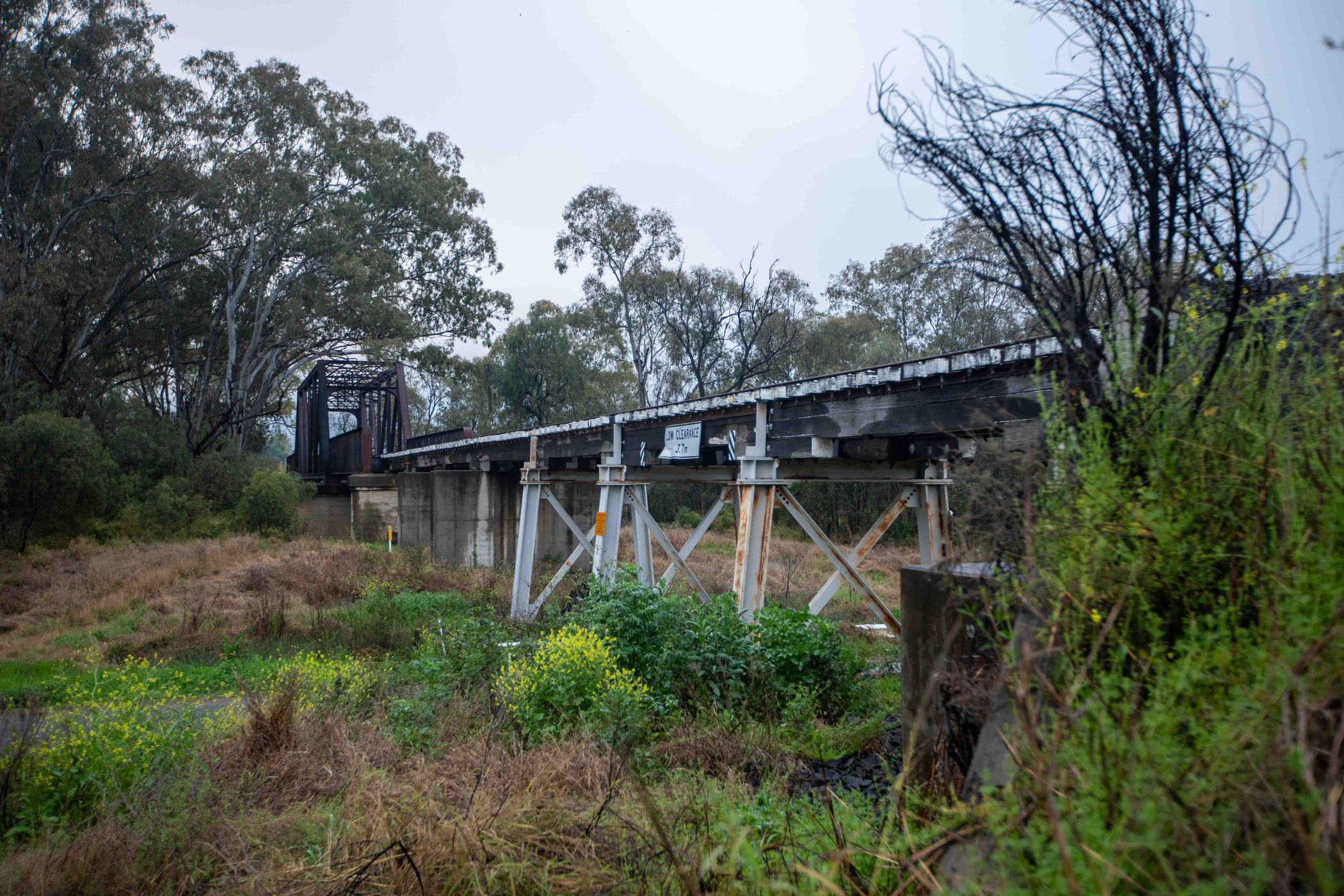 old railway bridge, Moree, New South Wales, Australia