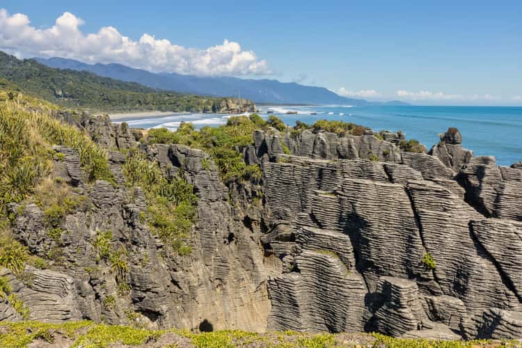 Punakaiki / Pancake Rocks blow holes