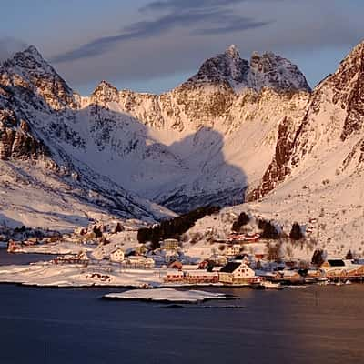 Radio mast at Sorvagen, Norway