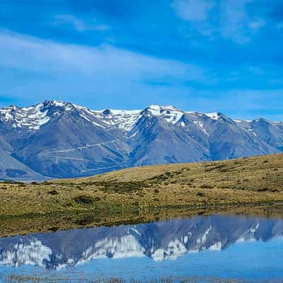 Raupo Lagoon, near Lake Ohau, New Zealand