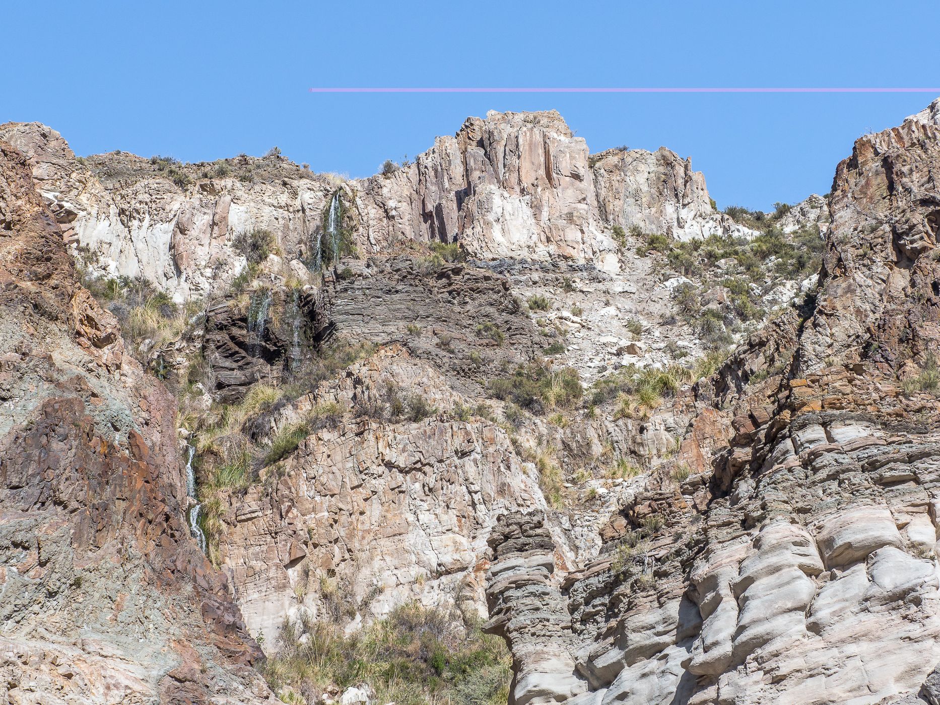 Rockface near Hydroelectric Plant Nihuil 1, Argentina