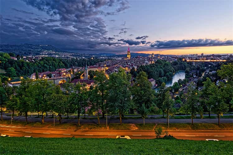  View over the Old Town of Bern