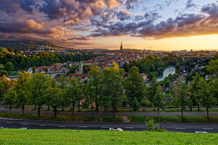  View over the Old Town of Bern