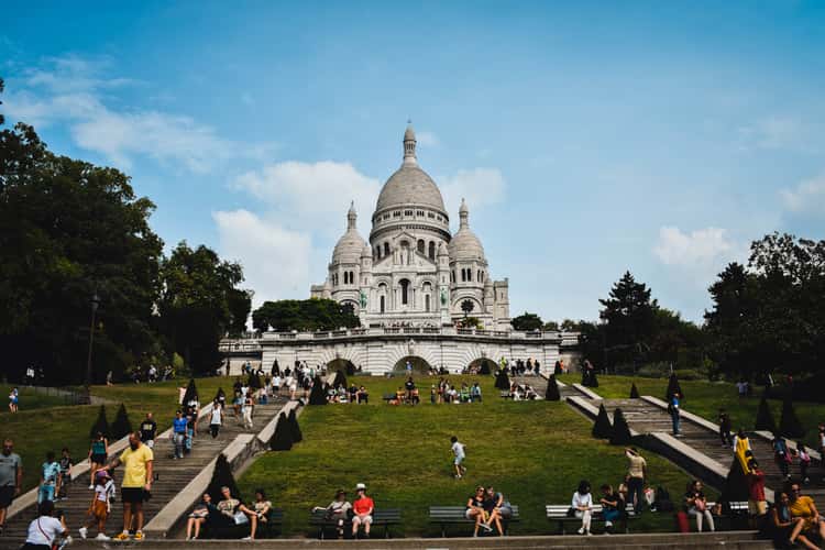 Sacré-Cœur from the front, Paris
