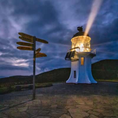 Signpost, Cape Reinga, Northland, North Island, New Zealand