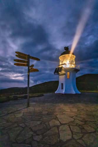 Signpost, Cape Reinga, Northland, North Island