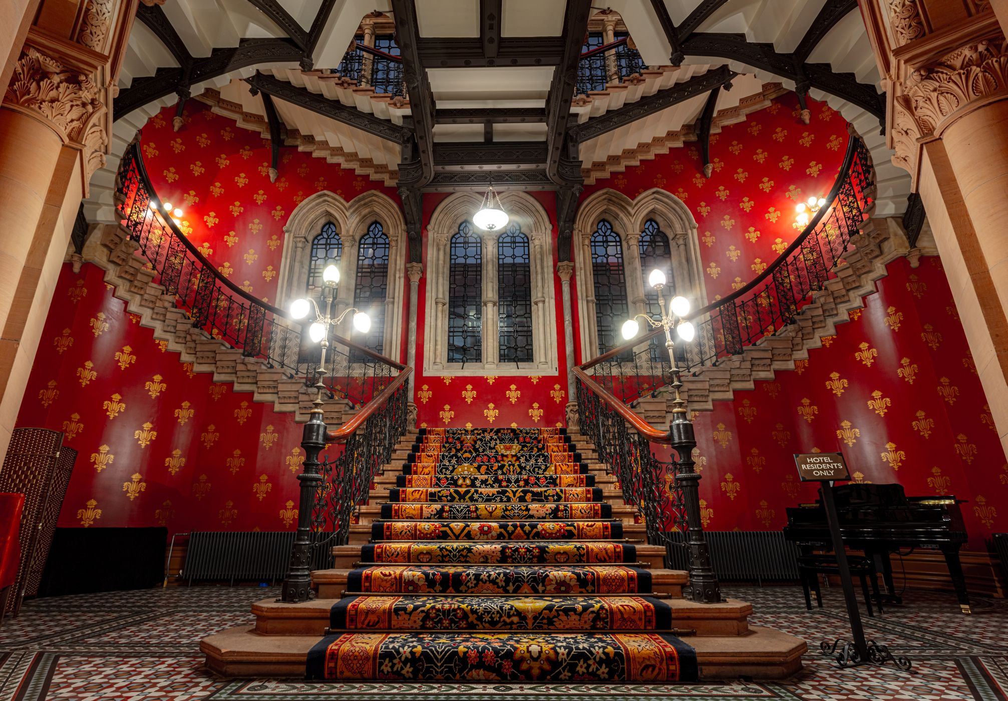 Stair at the St. Pancras Renaissance Hotel, London, United Kingdom