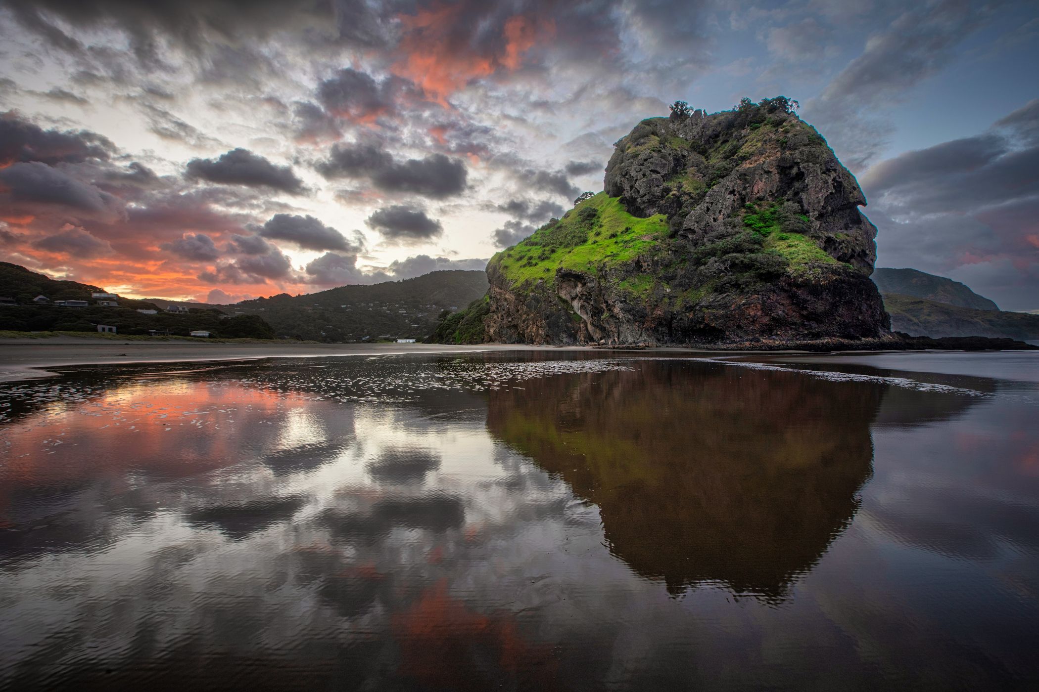 The Lion Rock, Piha Beach, Piha, North Island, New Zealand