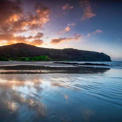 The point at Ahipara, Northland, North Island, New Zealand