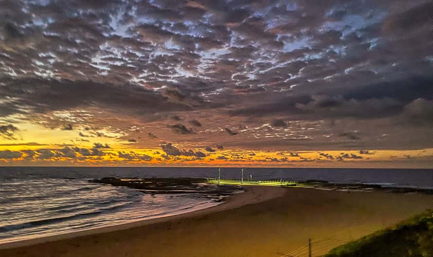 The Pool sunrise, Mona Vale, Northern Beaches, Sydney