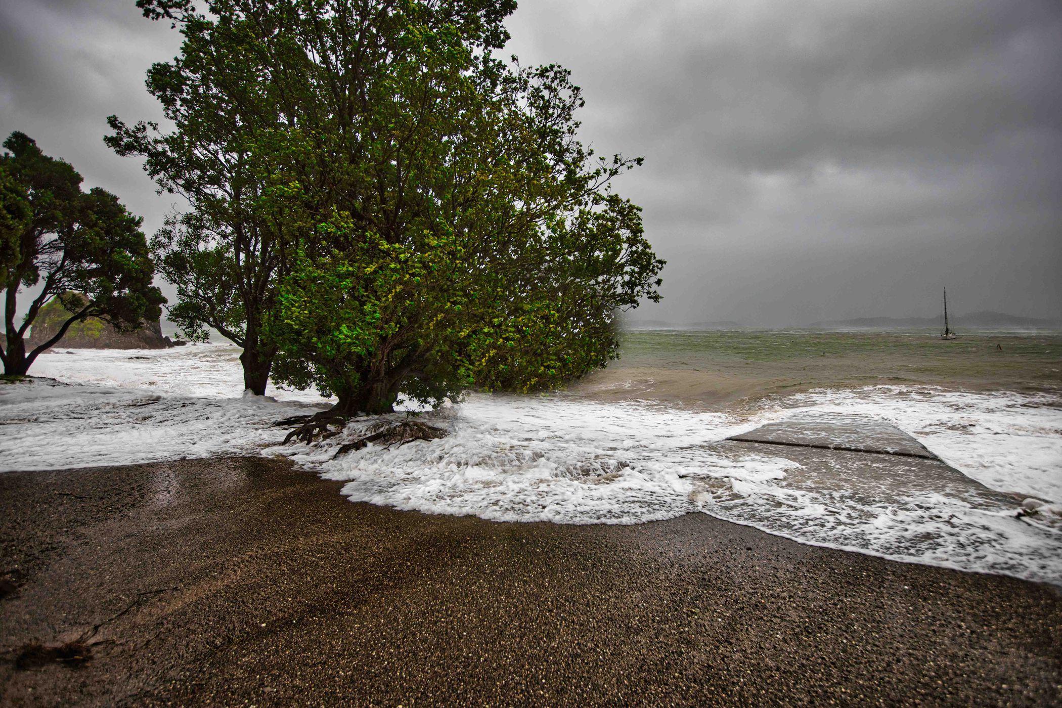 The Storm at Tapeka Beach, Bay of Islands, North island, New Zealand