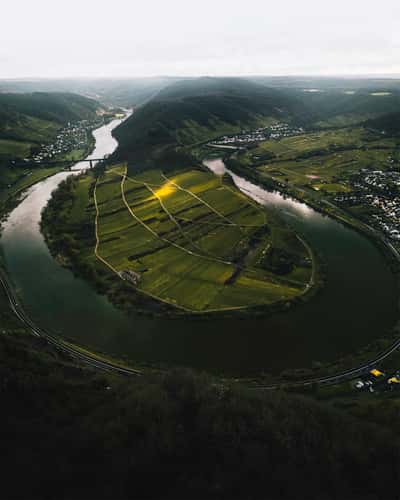 View of the Moselle loop near Bremm