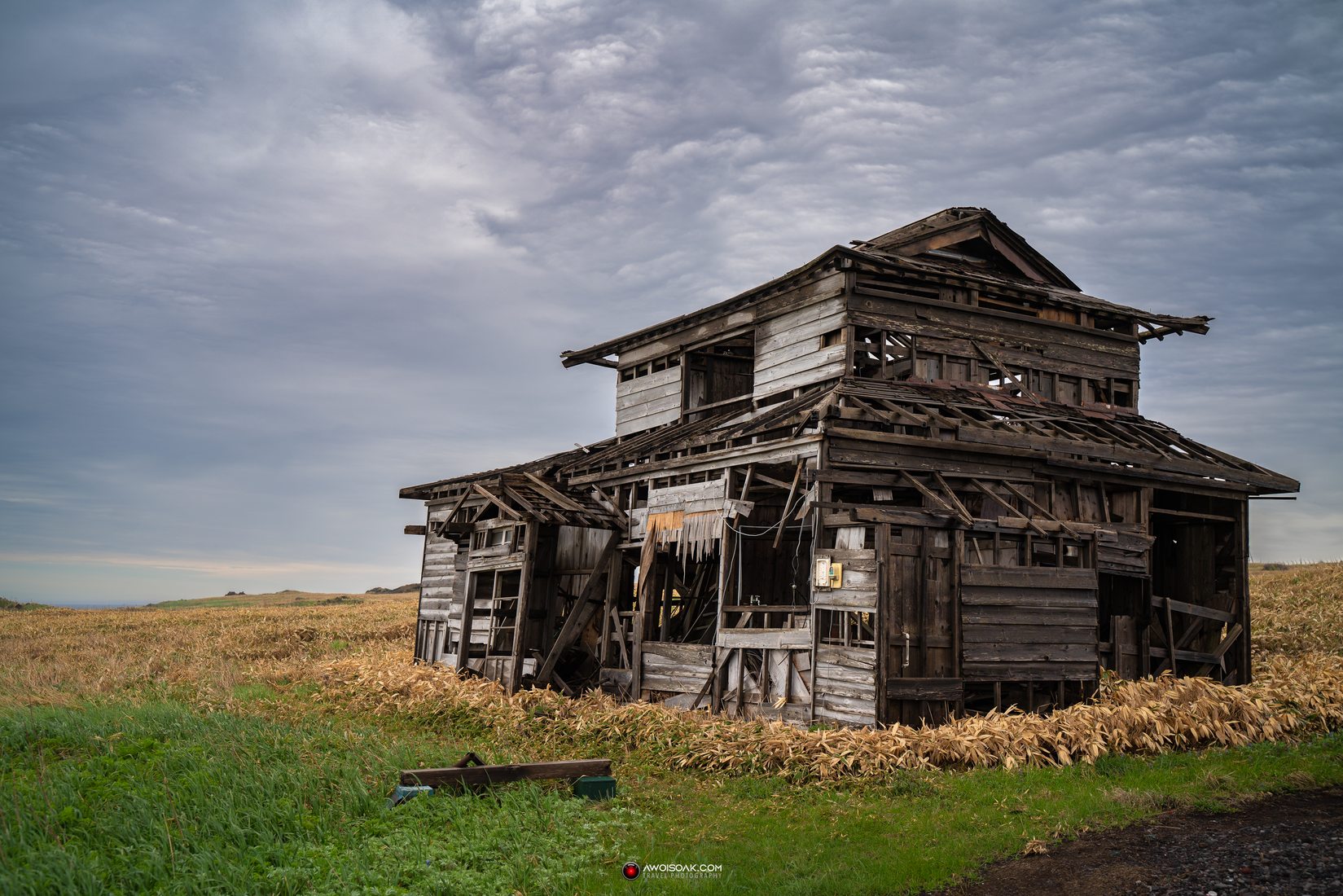 Abandoned house in Rishiri Island, Japan