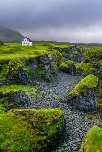 Lonely House in Arnarstapi