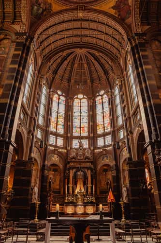 The interior of the Basilica of Saint Nicholas, Amsterdam