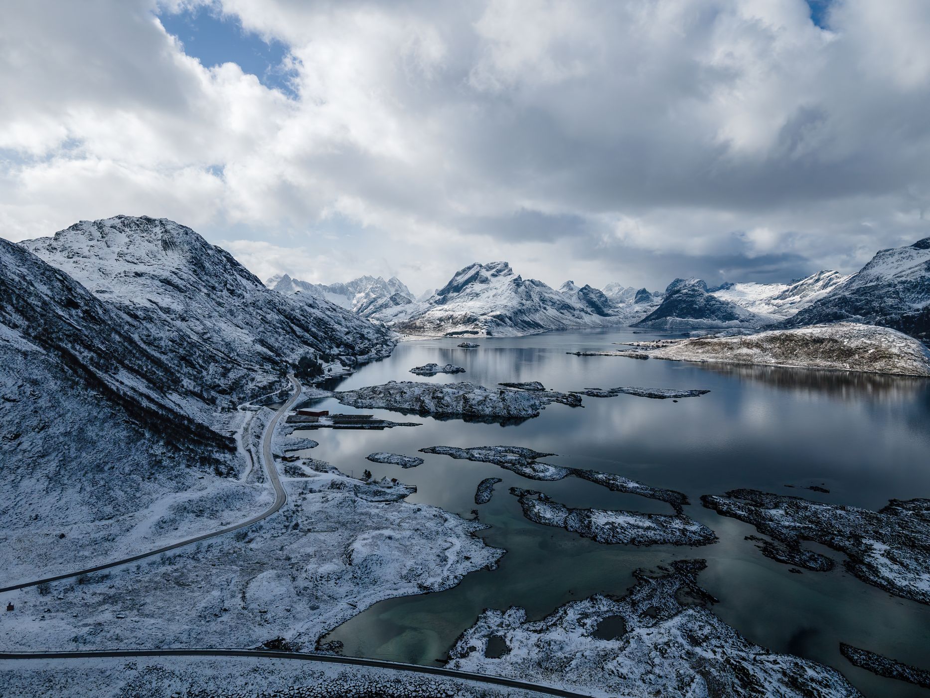 Road to Fredvang, Lofoten, Norway