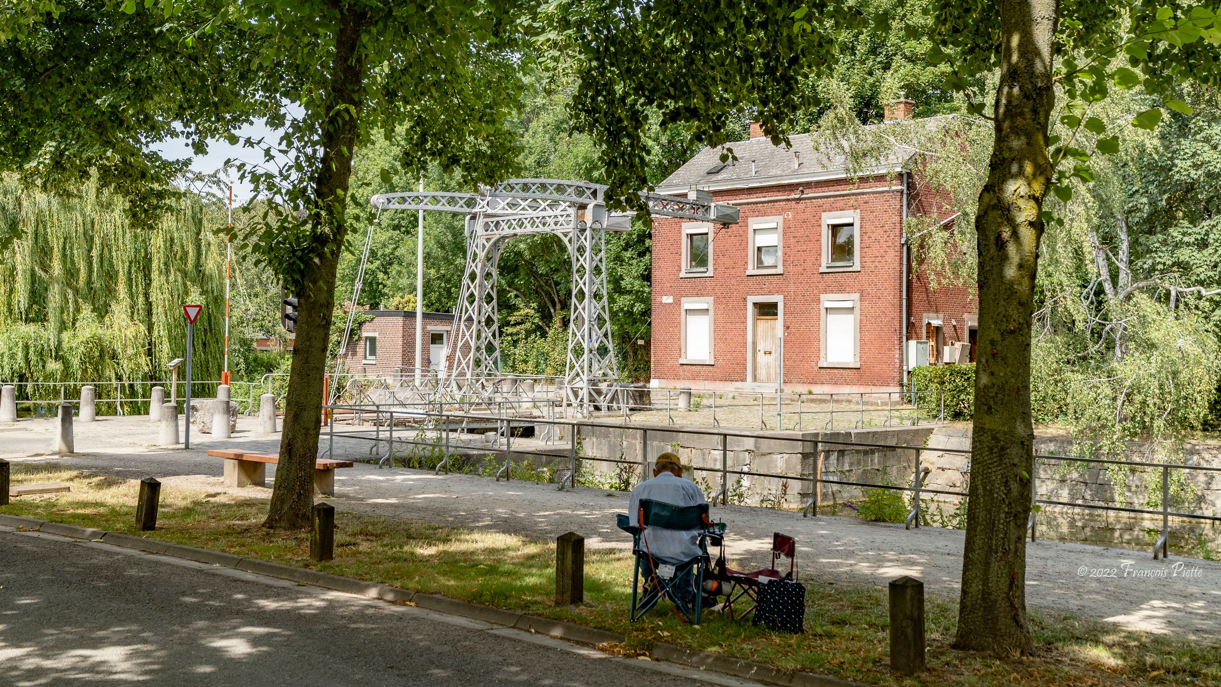 Canal de l'Ourthe (Liège, Aguesses), Belgium