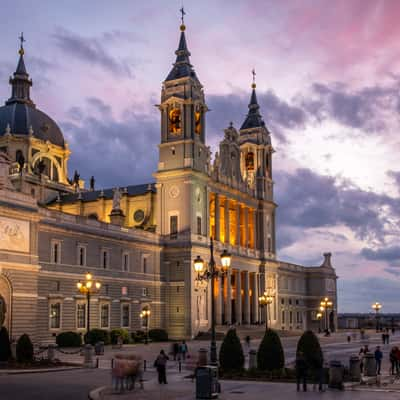 Catedral de la Almudena, Madrid Sunset, Spain