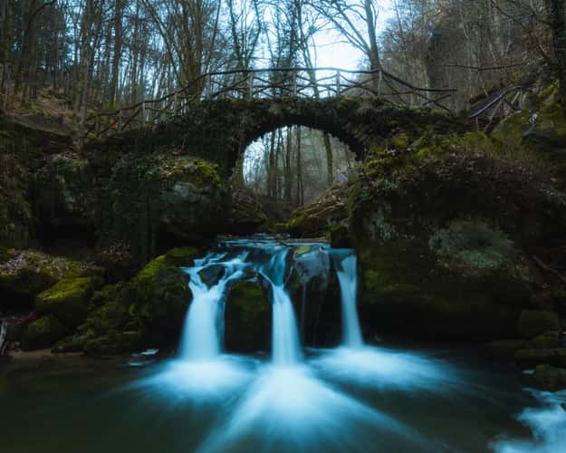 Classic View of Schiessentümpel Cascade