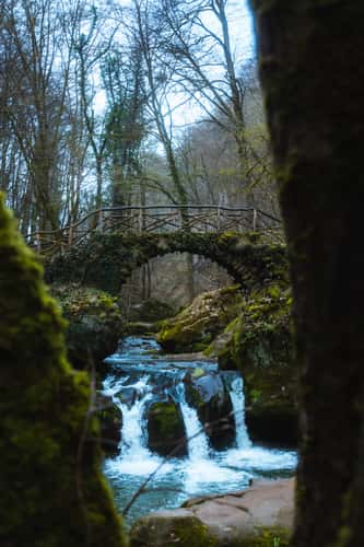 Classic View of Schiessentümpel Cascade