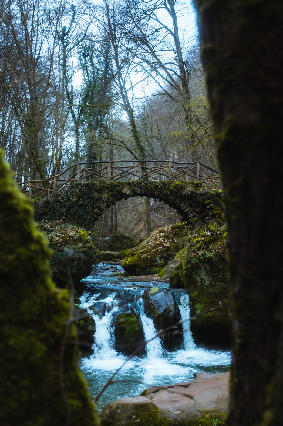 Classic View of Schiessentümpel Cascade, Luxembourg