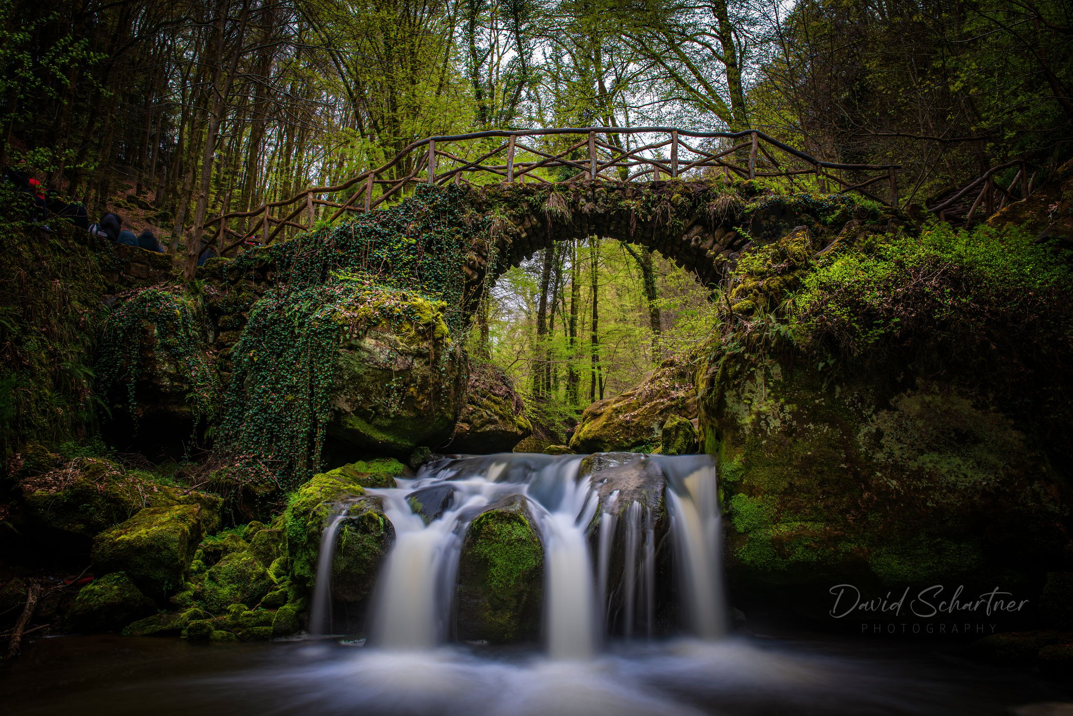 Classic View of Schiessentümpel Cascade, Luxembourg