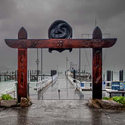 Dark Jetty, Russell, Bay of Islands, North Island, New Zealand