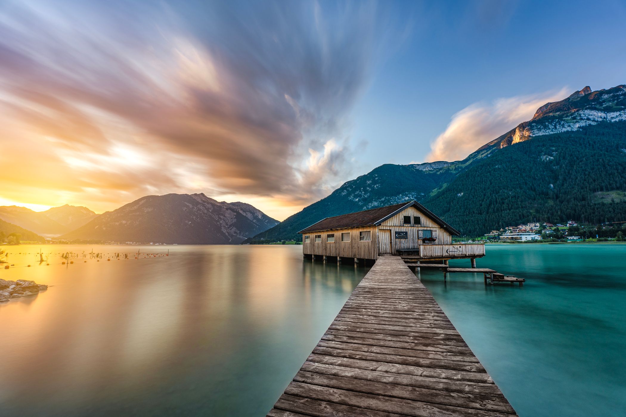 Boatshouse, Achensee, Austria