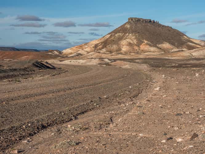 Extraterrestrial Landscape at Jaramillo Petrified Forest