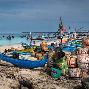 Fishing port of Jimbaran, Bali, Indonesia