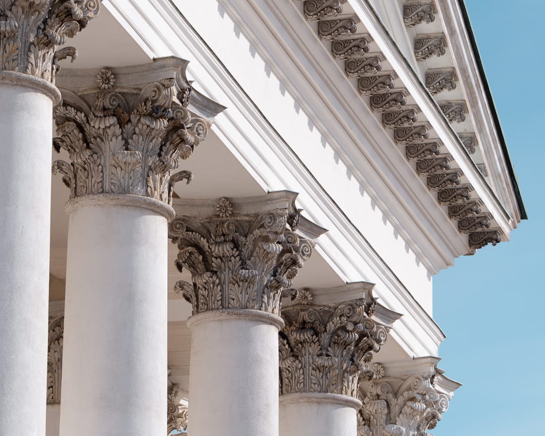 Front view of Helsinki Cathedral (Helsingin tuomiokirkko), Finland
