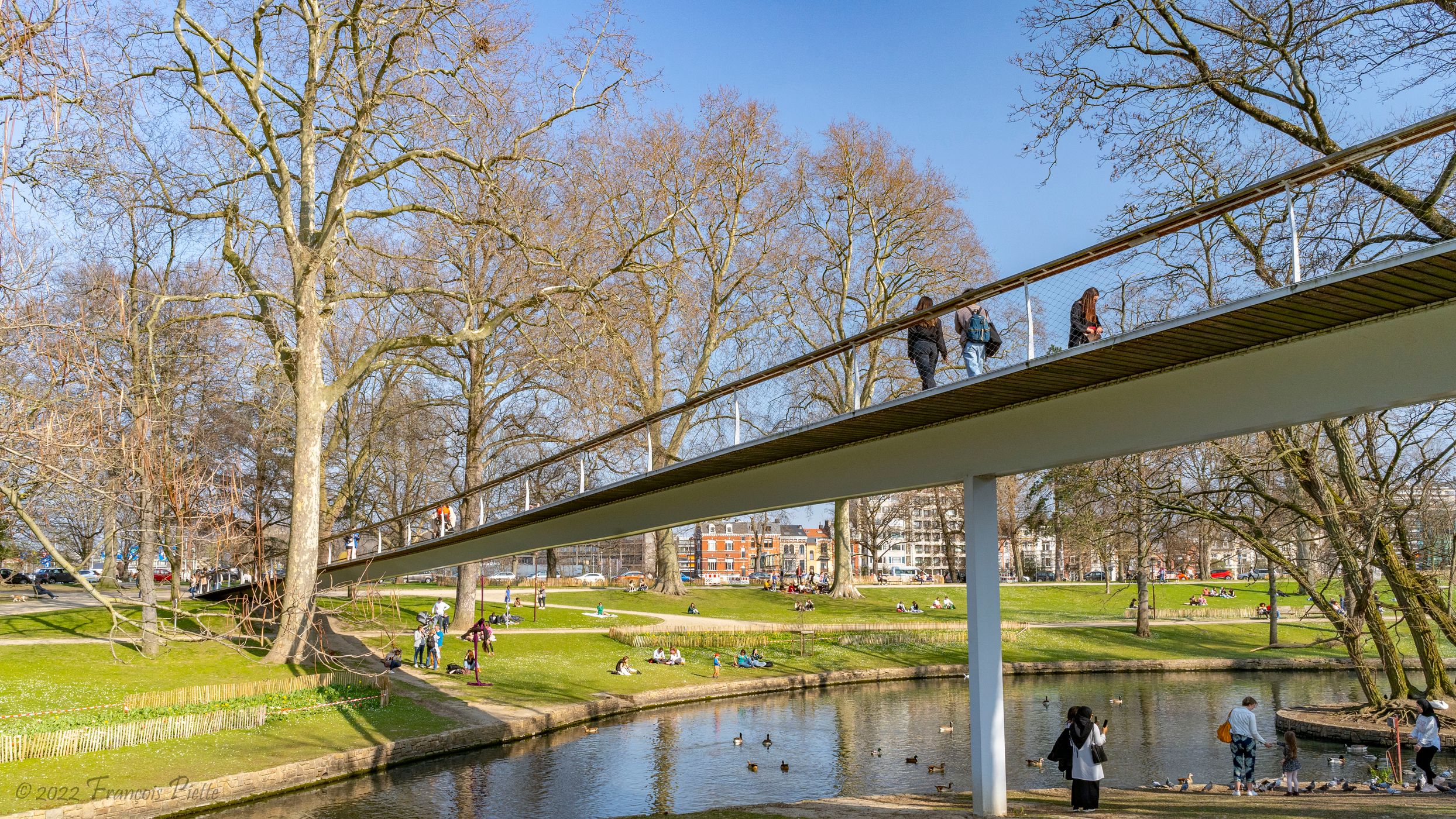 La Belle Liégeoise, pedestrian bridge, Belgium
