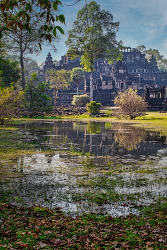 lake in front of Baphuon Temple, Siem Reap